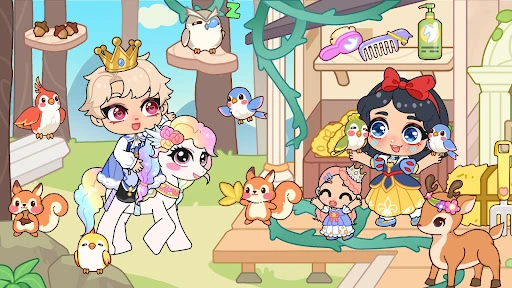 Gameplay screenshot 1 from Pony World: Dress Up Magic - Role Playing game