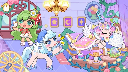 Gameplay screenshot 2 from Pony World: Dress Up Magic - Role Playing game