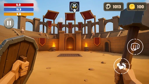 Gameplay screenshot 1 from Gladiator Simulator: Arena War - Role Playing game